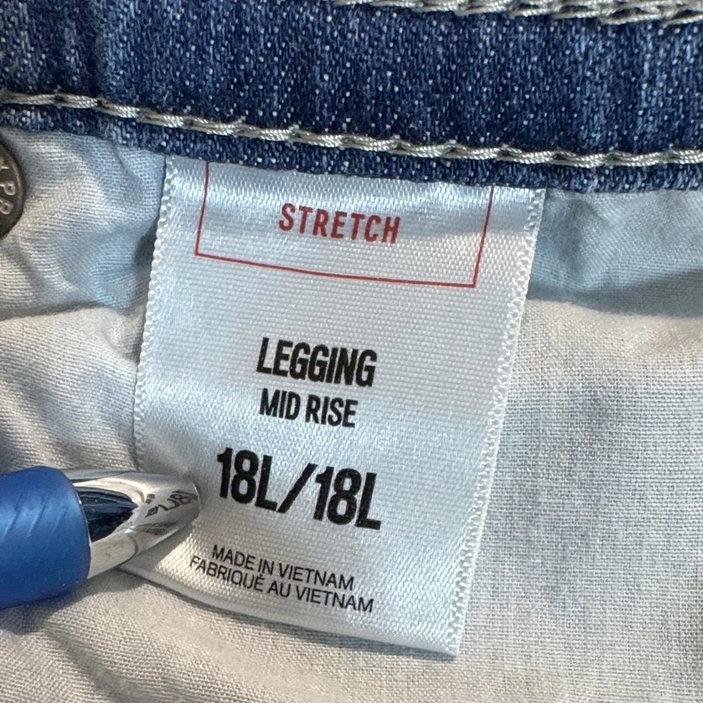 Express Light Blue Straight Leg Jeans
